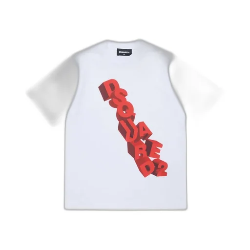 Dsquared2 Kids Logo Printed Crewneck T-Shirt