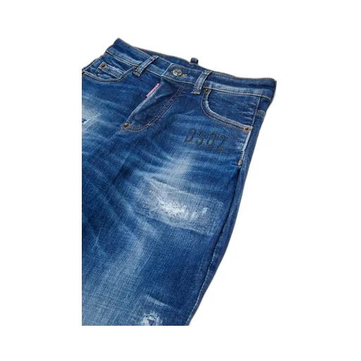 Dsquared2 Kids Distressed Wide-Leg Jeans