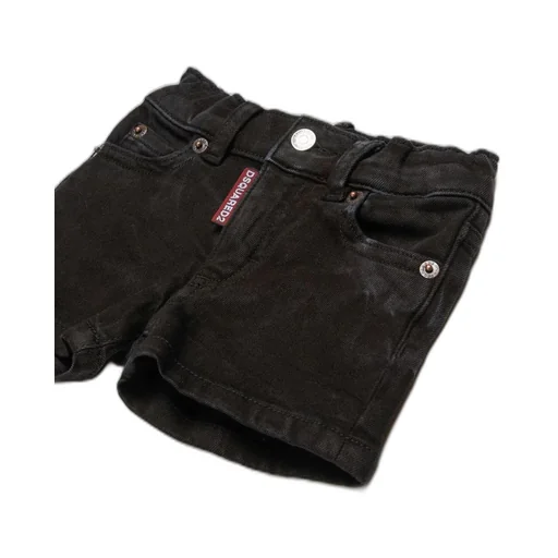 Dsquared2 Kids Logo Printed Denim Shorts