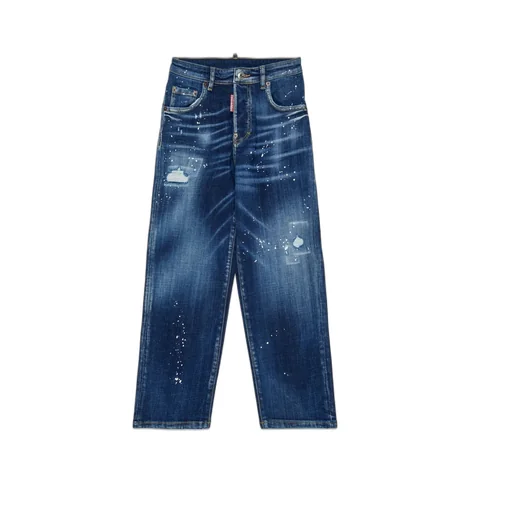 Dsquared2 Kids Distressed Straight-Leg Jeans