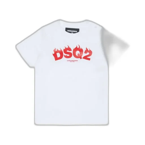 Dsquared2 Kids Logo Printed Crewneck T-Shirt
