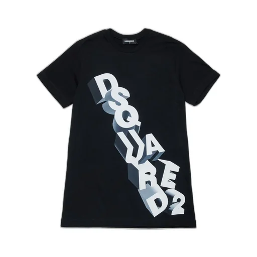 Dsquared2 Kids Logo Printed Crewneck Dress