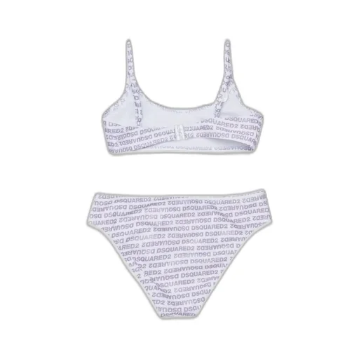 Dsquared2 Kids All-Over Logo Patterned Bikini Set