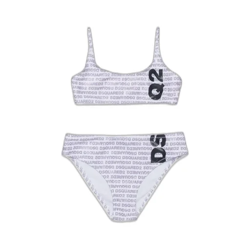 Dsquared2 Kids All-Over Logo Patterned Bikini Set