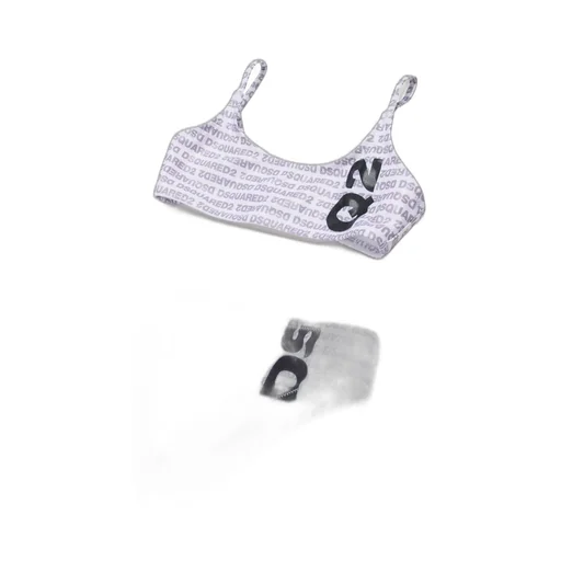 Dsquared2 Kids All-Over Logo Patterned Bikini Set