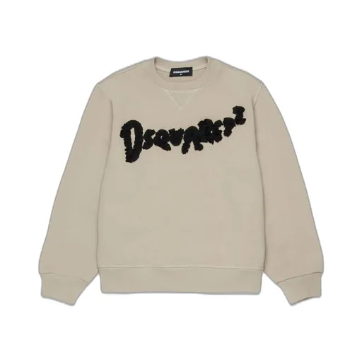 Dsquared2 Kids Logo-Patch Round Neck Sweatshirt
