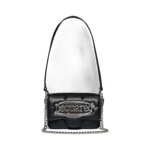 Dsquared2 Kids Logo Lettering Chain-Linked Shoulder Bag