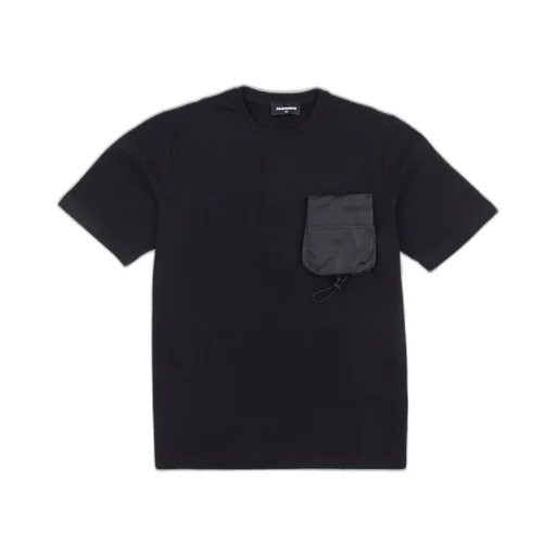 Dsquared2 Kids Embroidered-Pocket Crewneck T-Shirt