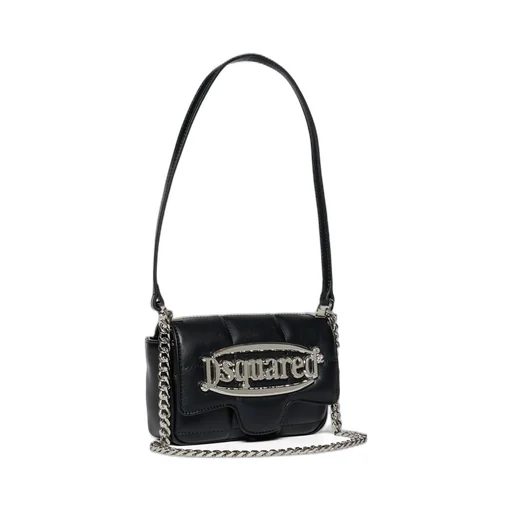 Dsquared2 Kids Logo Lettering Chain-Linked Shoulder Bag