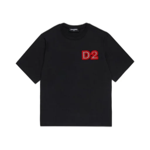 Dsquared2 Kids Beaded-Logo Crewneck T-Shirt