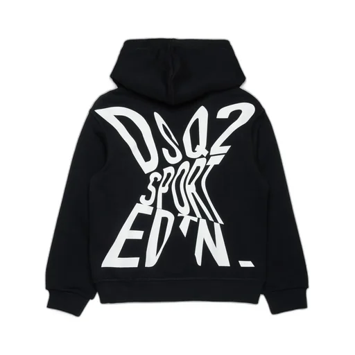 Dsquared2 Kids Logo Printed Long-Sleeved Hoodie