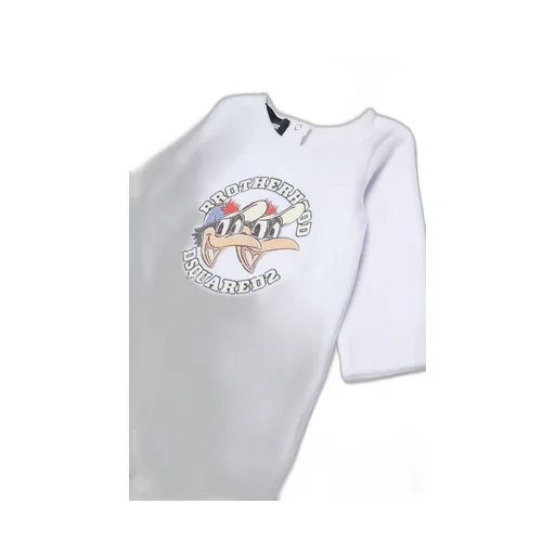 Dsquared2 Kids Brotherhood Logo Printed Babygrow