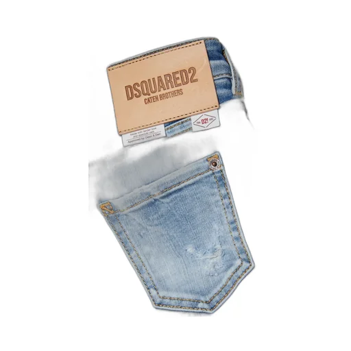 Dsquared2 Kids Page Wide-Leg Distressed Jeans