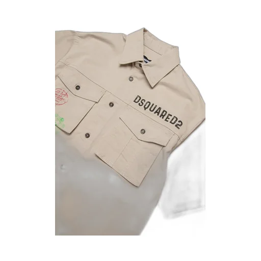 Dsquared2 Kids Logo Printed Short-Sleeved Shirt