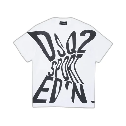 Dsquared2 Kids Logo Printed Crewneck T-Shirt