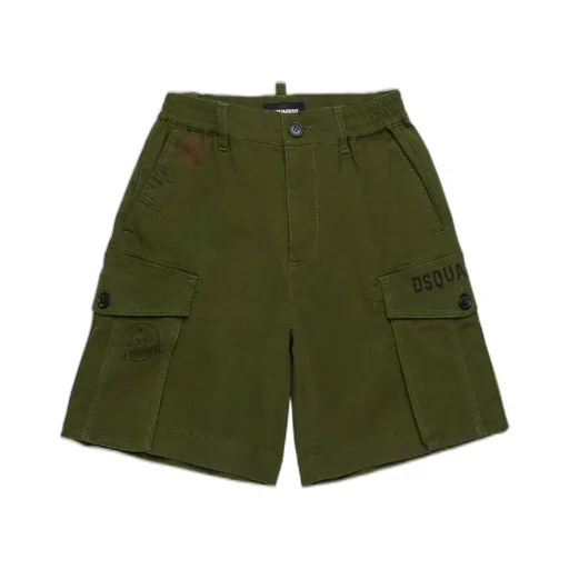 Dsquared2 Kids Logo Printed Cargo Shorts