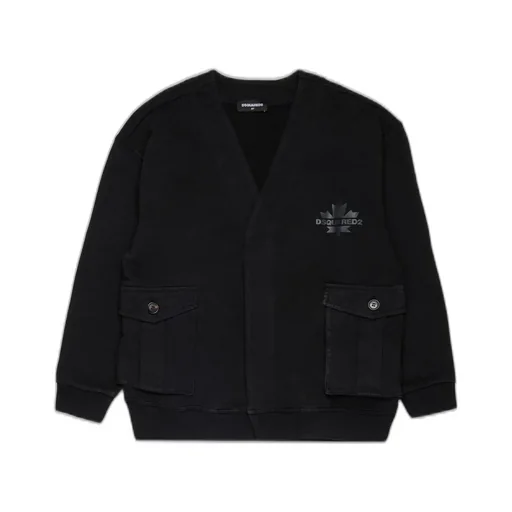Dsquared2 Kids Logo Printed Cardigan