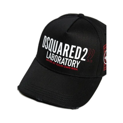 Dsquared2 Kids Logo Printed Distressed Baseball Cap