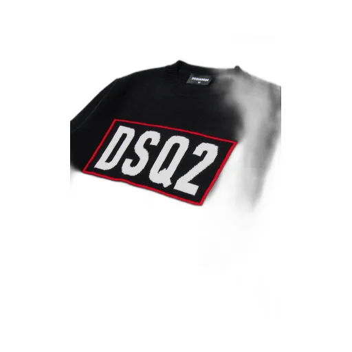 Dsquared2 Kids Logo Intarsia-Knit Crewneck Jumper