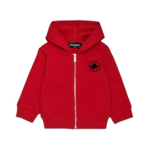 Dsquared2 Kids Logo Patch Zipped Hoodie