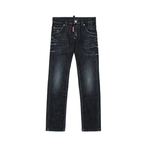 Dsquared2 Kids Logo Patch Skinny Jeans