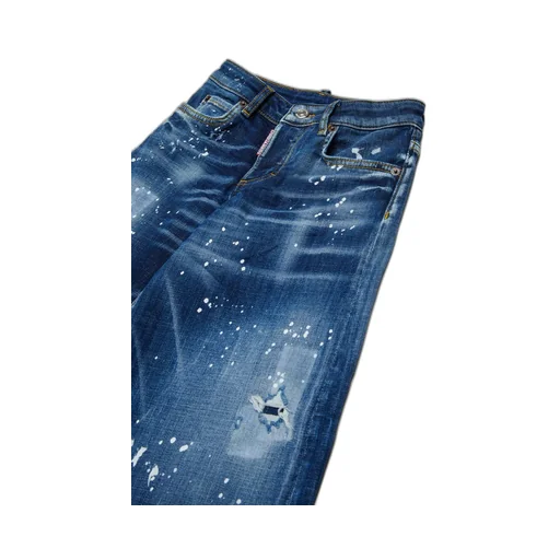 Dsquared2 Kids Distressed Wide-Leg Jeans