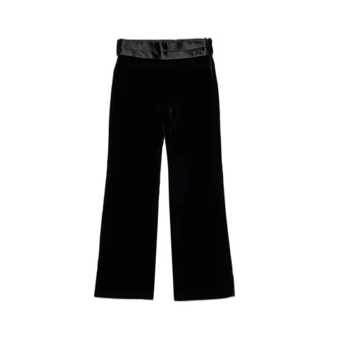 Dsquared2 Kids D2 Logo Plaque Velvet Pants