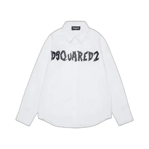 Dsquared2 Kids Logo Printed Long-Sleeved Shirt
