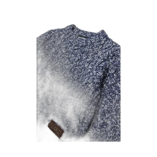 Dsquared2 Kids Logo Patch Cable-Knit Jumper