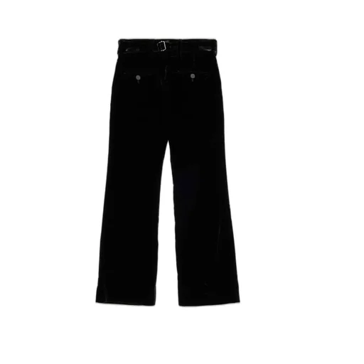 Dsquared2 Kids D2 Logo Plaque Velvet Pants