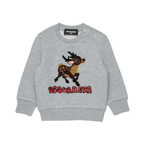 Dsquared2 Kids Fawn Printed Crewneck Sweatshirt