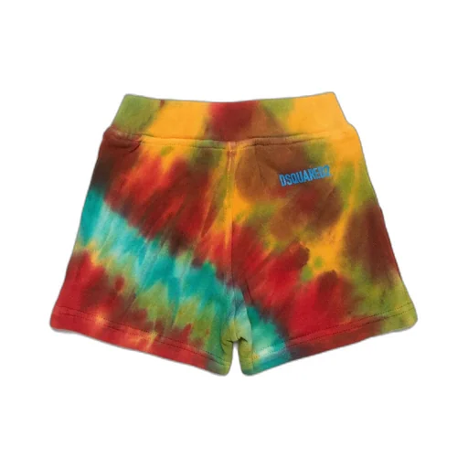 Dsquared2 Kids Tie-Dyed Printed Elasticated Waistband Shorts