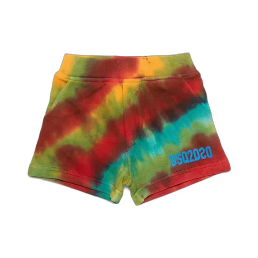 Dsquared2 Kids Tie-Dyed Printed Elasticated Waistband Shorts