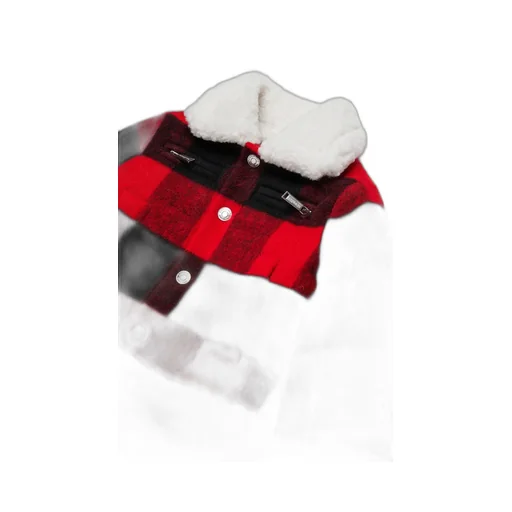 Dsquared2 Kids Plaid Shearling-Collar Jacket