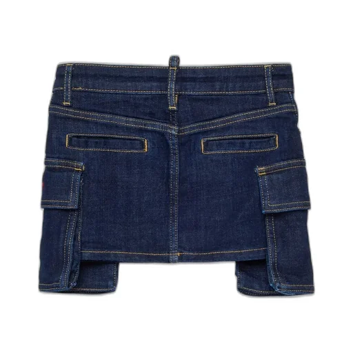 Dsquared2 Kids Denim Cargo Mini Skirt