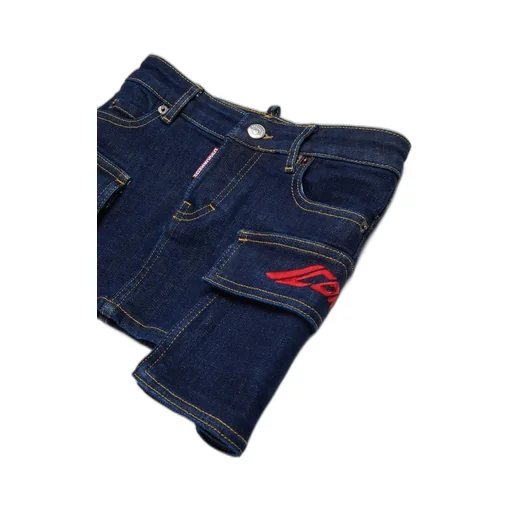 Dsquared2 Kids Denim Cargo Mini Skirt
