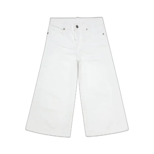 Dsquared2 Kids Wide-Leg Stretched Trousers