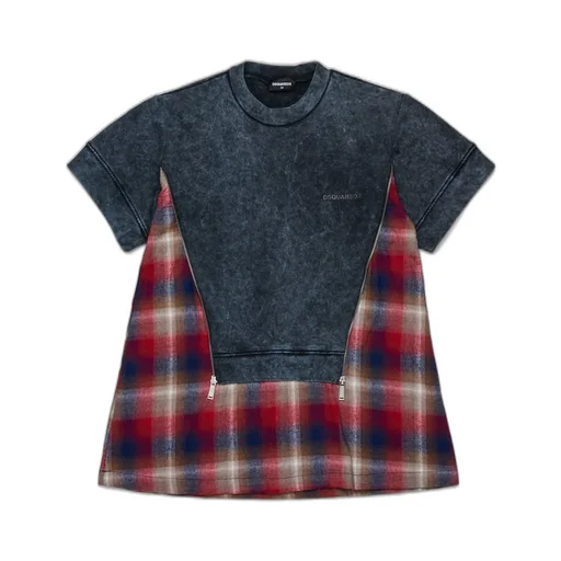 Dsquared2 Kids Checked T-Shirt Dress