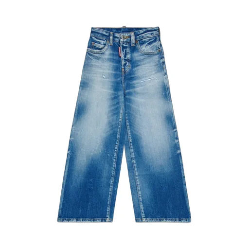 Dsquared2 Kids Distressed Flared Jeans