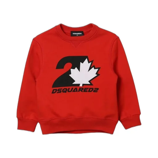 Dsquared2 Kids Leaf Printed Crewneck Sweatshirt