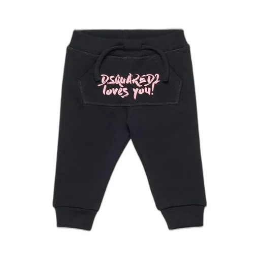 Dsquared2 Kids Dsquared2 Loves You Drawstring Pants