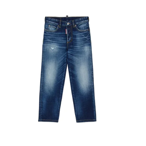 Dsquared2 Kids Distressed Straight-Leg Jeans