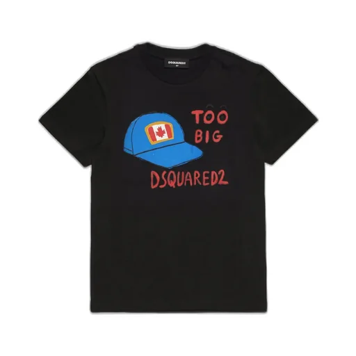 Dsquared2 Kids Logo Printed Crewneck T-Shirt