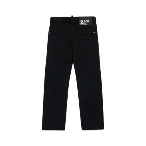 Dsquared2 Kids Logo Tag Straight-Leg Jeans