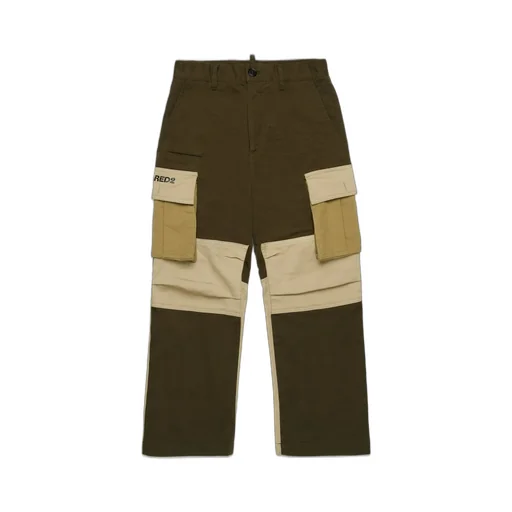 Dsquared2 Kids Logo Printed Cargo Pants