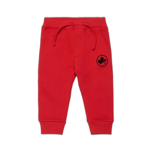 Dsquared2 Kids Leaf Printed Fleece Jogger Pants