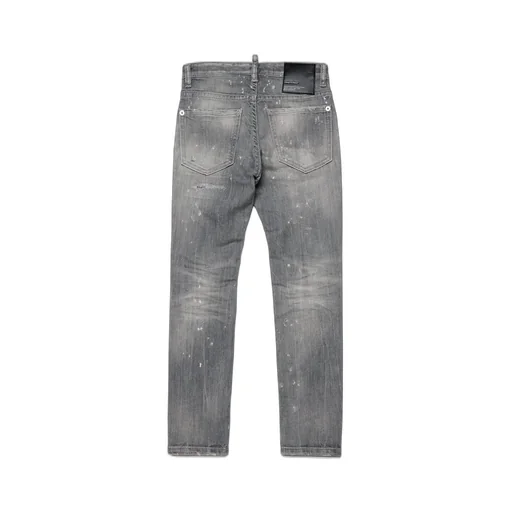 Dsquared2 Kids Paint Splatter-Detailed Straight-Leg Distressed Jeans