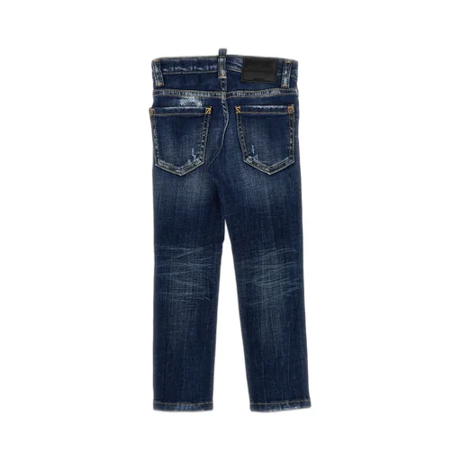 Dsquared2 Kids Distressed Mid-Rise Jeans