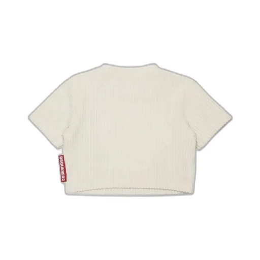 Dsquared2 Kids Cropped Corduroy T-Shirt