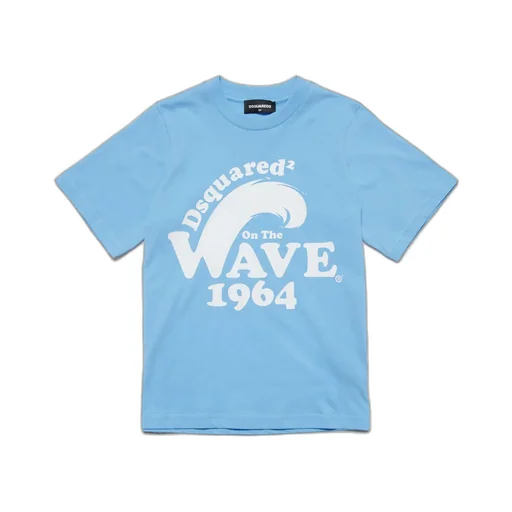 Dsquared2 Kids Wave-Printed Crewneck T-Shirt